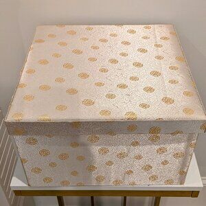 Satin covered storage box